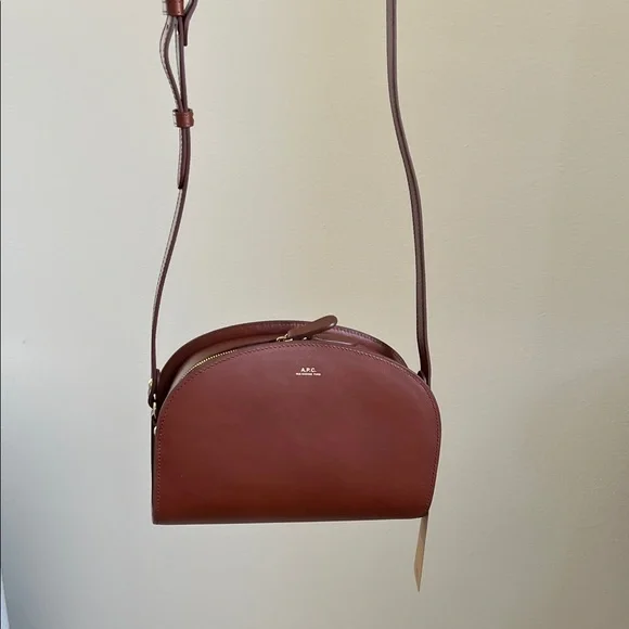 BNWT A.P.C. Demi-Lune Calfskin Bag (#12301) - Picture 7 of 7